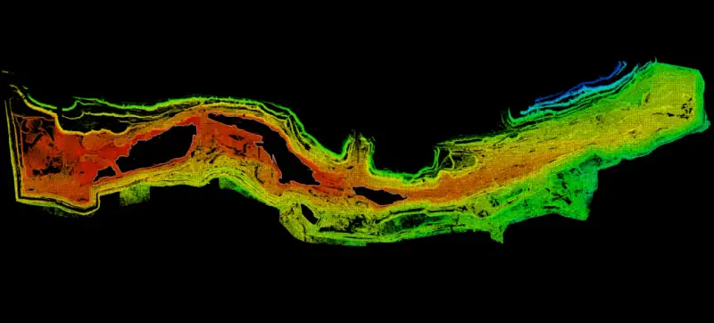 Point cloud of an open-cast mine site, India