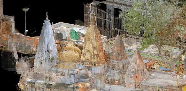 Registered point cloud of the Kashi Vishwanath Temple, Varanasi
