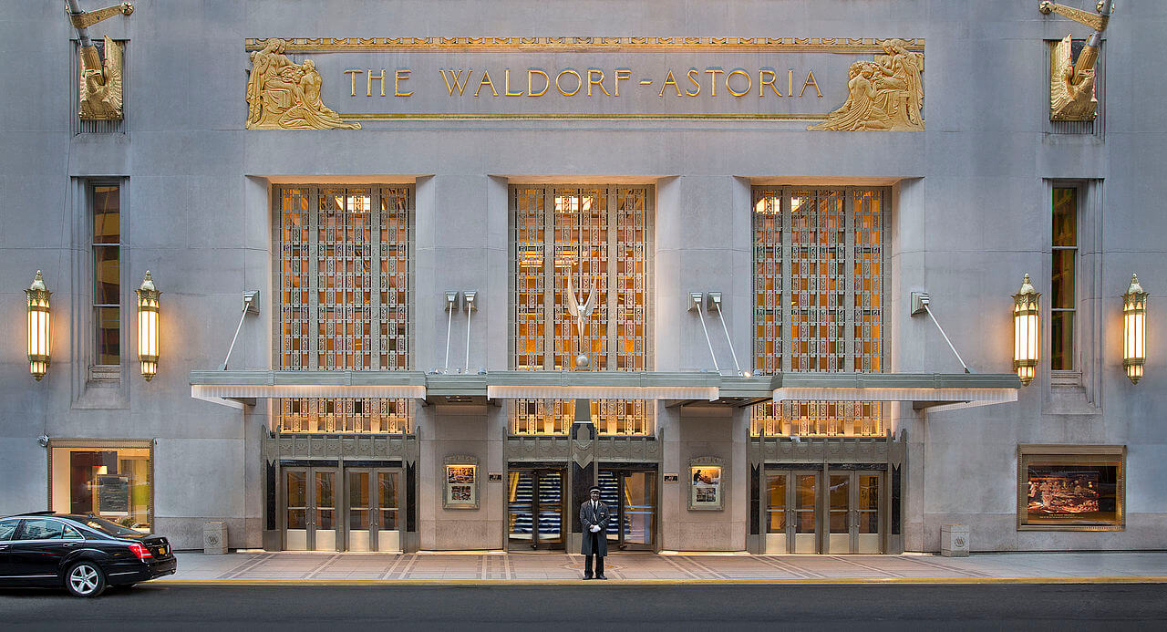 3D Revit model of the Waldorf Astoria Hotel